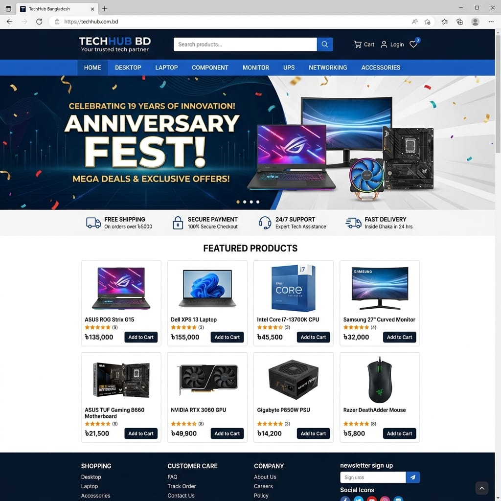 Laravel E-commerce website script